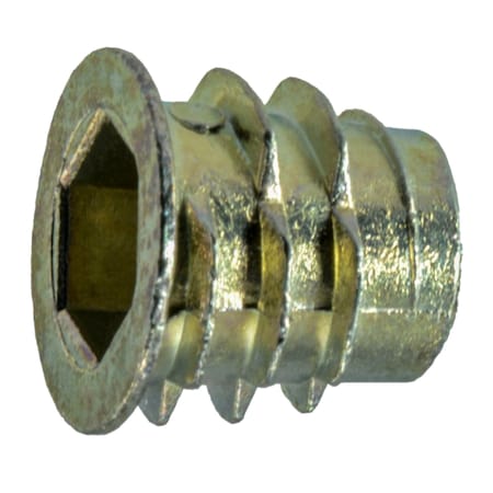 Midwest Fastener Hex Drive Threaded Insert, M8-1.25 Int Thrd Sz, 13 mm L, Zinc Alloy, 3 PK 32771